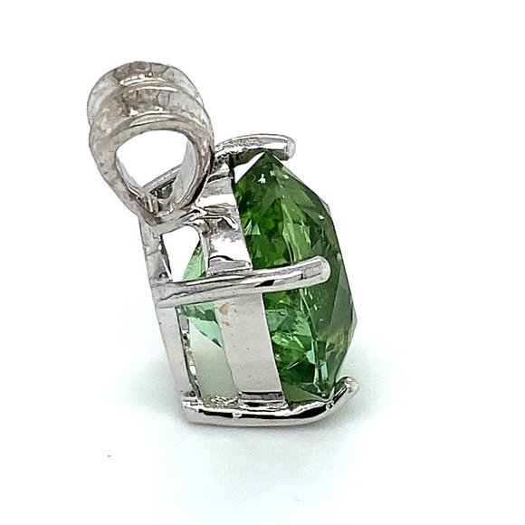 Mint Tourmaline 11.80ct Solid 14K Gold Pendant - Picture 4 of 7